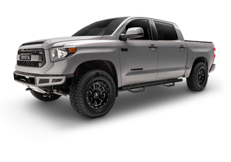 N-Fab Nerf Step 15-17 GMC - Chevy Canyon/Colorado Crew Cab 5ft Bed - Gloss Black - W2W - 3in G1583CC