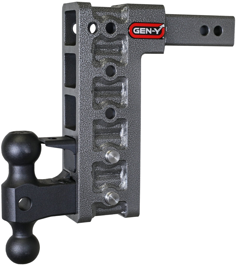 Gen-Y Mega Duty 2in Shank 10in Drop 2K TW 16K Hitch w/GH-051 Dual-Ball/GH-032 Pintle Lock GH-525