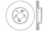 StopTech 99-08 Acura TL (STD Caliber) / 01-03 CL / 04-09 TSX Cross Drilled Left Front Rotor 128.40046L
