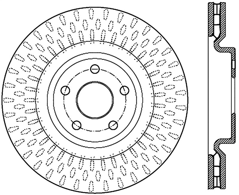 StopTech 12-13 Jeep SRT8 Front Right Slotted Sport Brake Rotor 126.58010SR