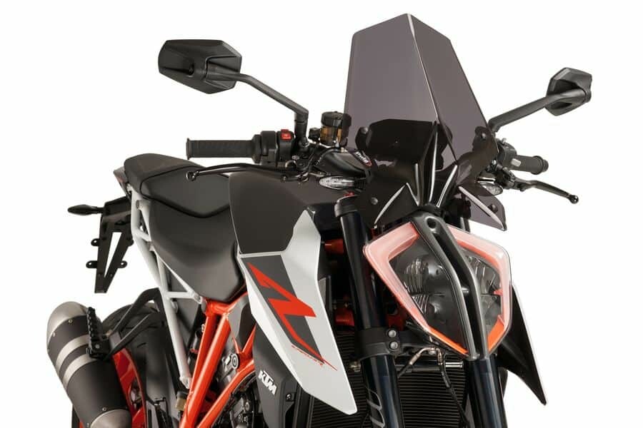 PUIG Windscreen Naked New Gen Sport Dark Smoke 9692F