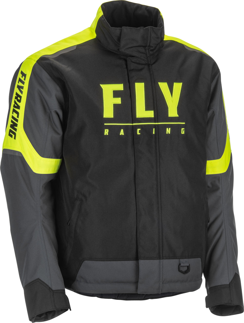 FLY RACING Outpost Jacket Black/Grey/Hi-Vis Sm 470-4141S