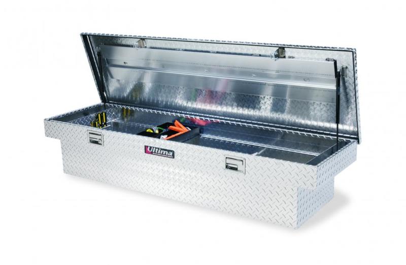 Lund 67-99 Chevy CK Ultima Deep Single Lid Crossover Tool Box - Brite 9100DB