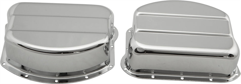 HARDDRIVE Rocker Cover Kit Panhead 48-65 Chrome Pair 10-135