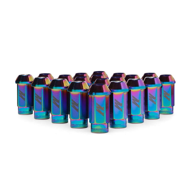 Mishimoto Aluminum Locking Lug Nuts M12x1.25 20pc Set Neo Chrome MMLG-125-20LNC