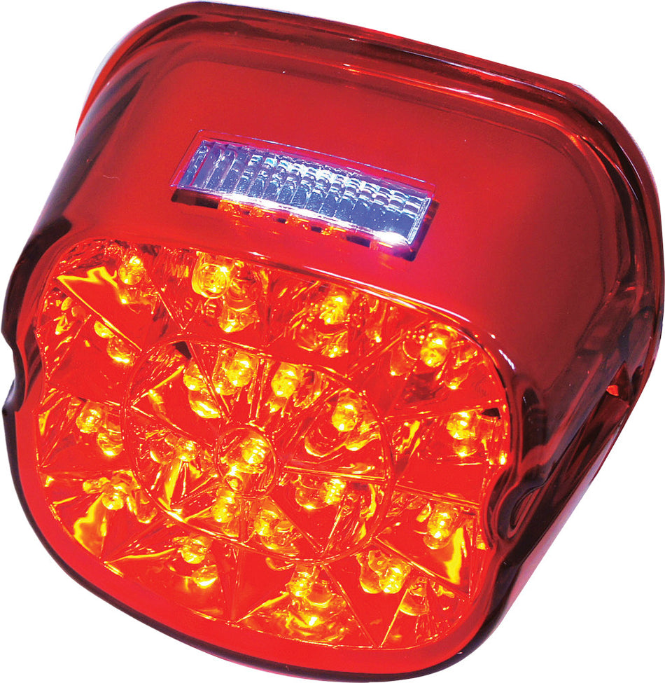 HARDDRIVE Laydown Led Taillight Red Lens L24-0433RLED