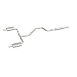 MagnaFlow Cat-Back SS 2.25/2.5 pulgadas Salida trasera doble dividida Punta pulida de 3 pulgadas 2015 Chev Impala 3.6L V6