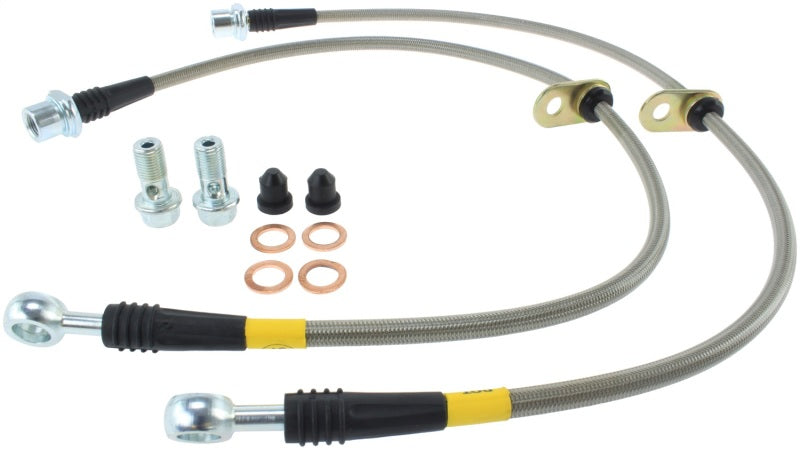 StopTech 02-12 Toyota Camry Coupe/Sedan / 04-08 Solara Rear Stainless Steel Brake Lines 950.44511