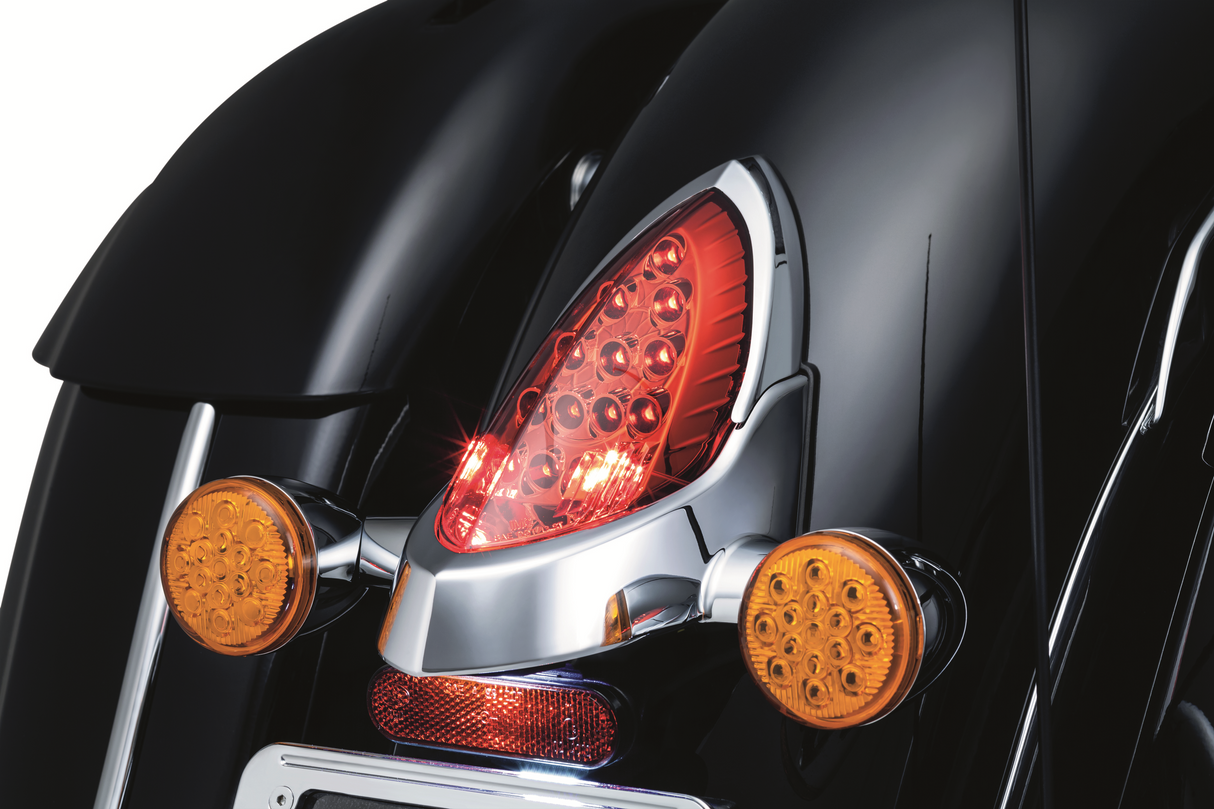 Embellecedor superior de luz trasera KURYAKYN - Indio - Cromado 7697 