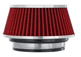 Spectre Adjustable Conical Air Filter 2-1/2in. Tall (Fits 3in. / 3-1/2in. / 4in. Tubes) - Red 8162