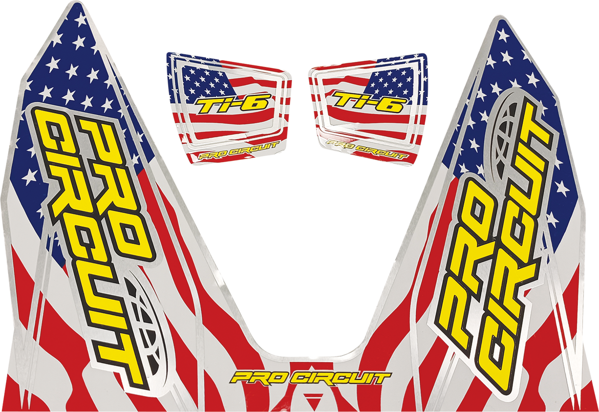 PRO CIRCUIT Ti-6 Decal - Stars and Stripes DC22TI6-SS