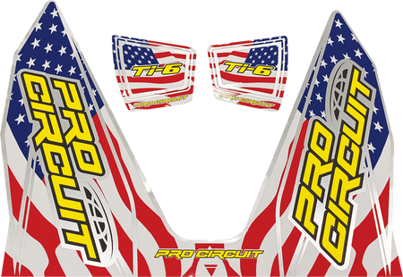 PRO CIRCUIT Ti-6 Decal - Stars and Stripes DC22TI6-SS