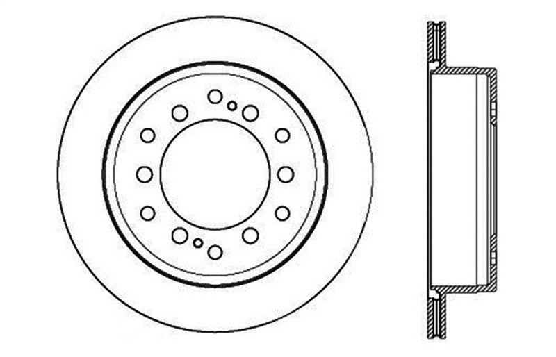 StopTech Slotted & Drilled Sport Brake Rotor 127.44175L