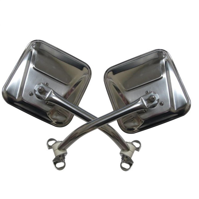 Rampage 1976-1983 Jeep CJ5 Mirror Kit - Stainless 7418