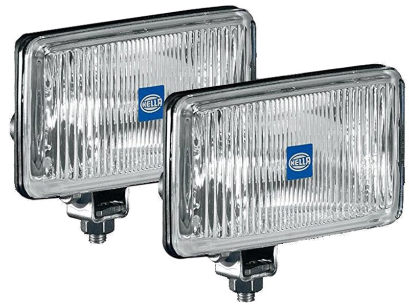 Hella 450 H3 12V SAE/ECE Fog Lamp Kit Clear - Rectangle (Includes 2 Lamps) LA005860601