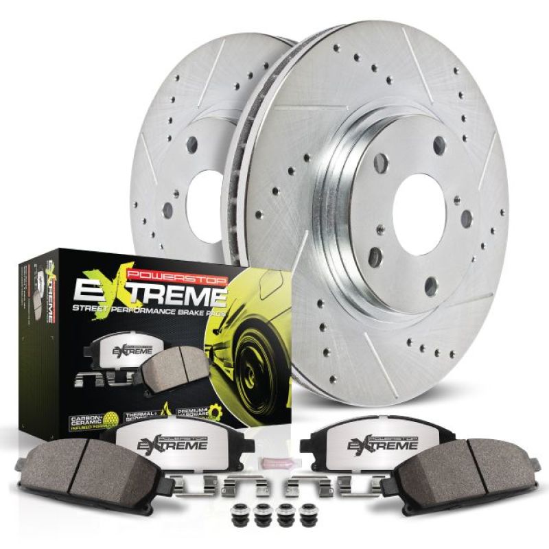 Power Stop 97-01 Acura Integra Rear Z26 Street Warrior Brake Kit K2270-26