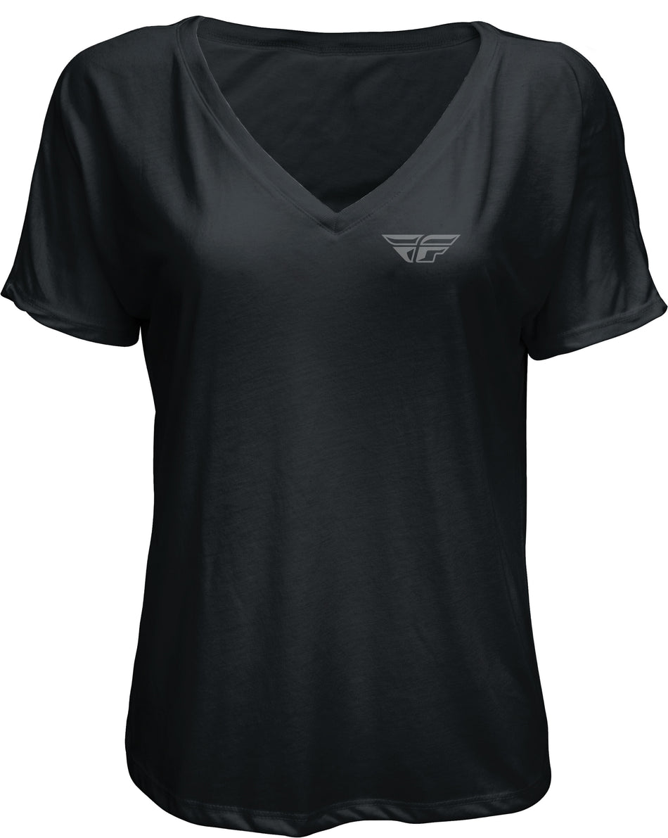 FLY RACING Women's Fly Crush Tee Black 2x 356-05002X