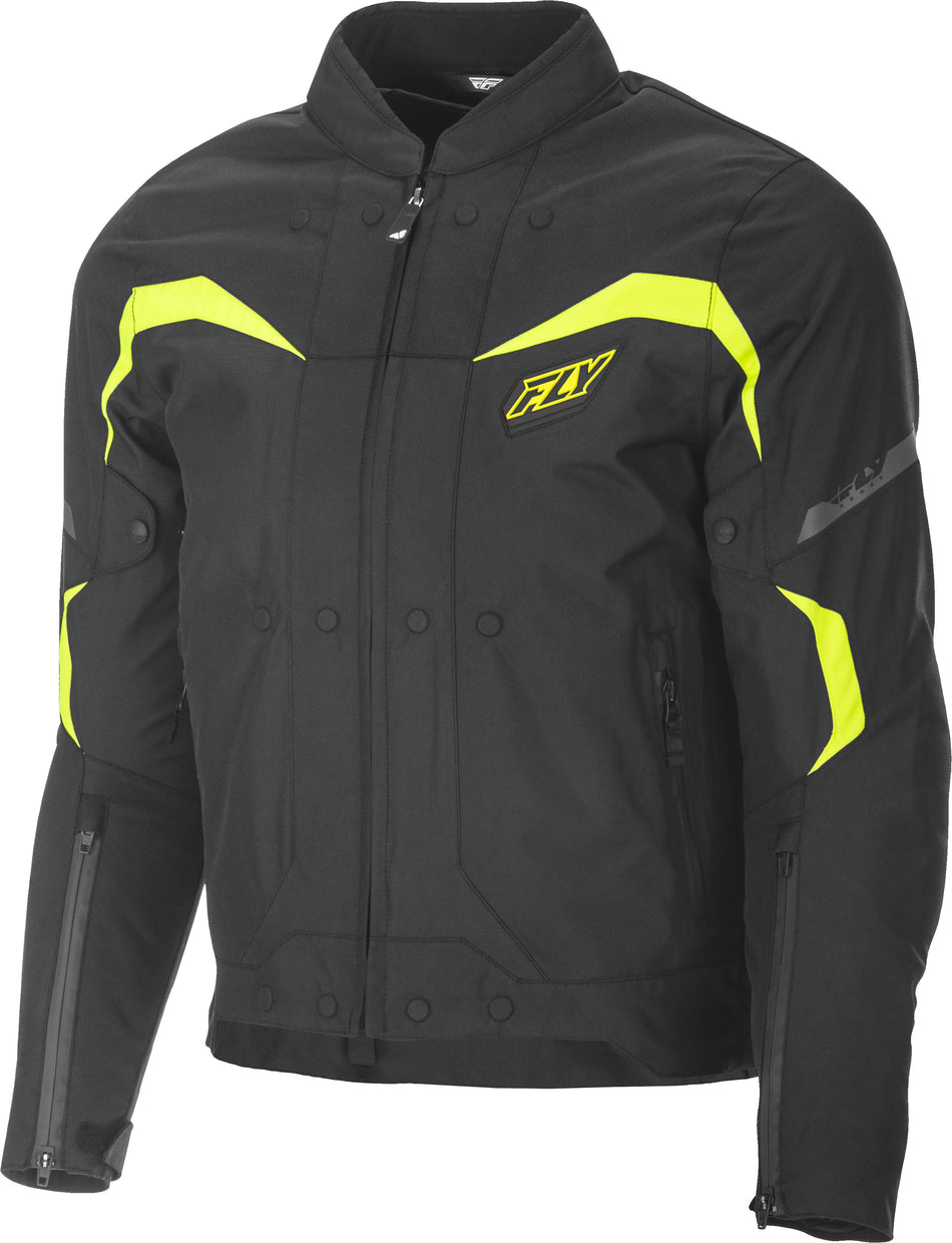 FLY RACING Butane Jacket Black/Hi-Vis Lg 477-2044-4