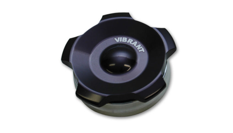 Vibrant 2.75in OD Aluminum Weld Bungs w/ Anodized Black Aluminum Threaded Cap (incl. O-Ring) 11295