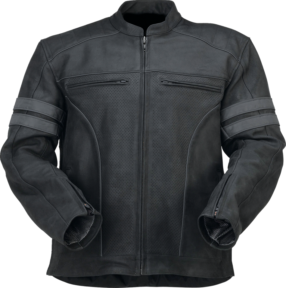 Z1R Remedy Leather Jacket - Black - Large 2810-3891