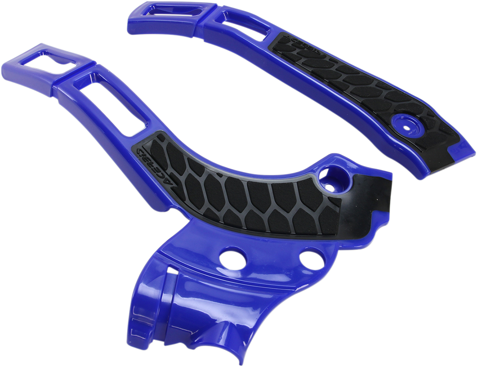 ACERBIS X-Grip Frame Guards - Blue/Black 2464741034