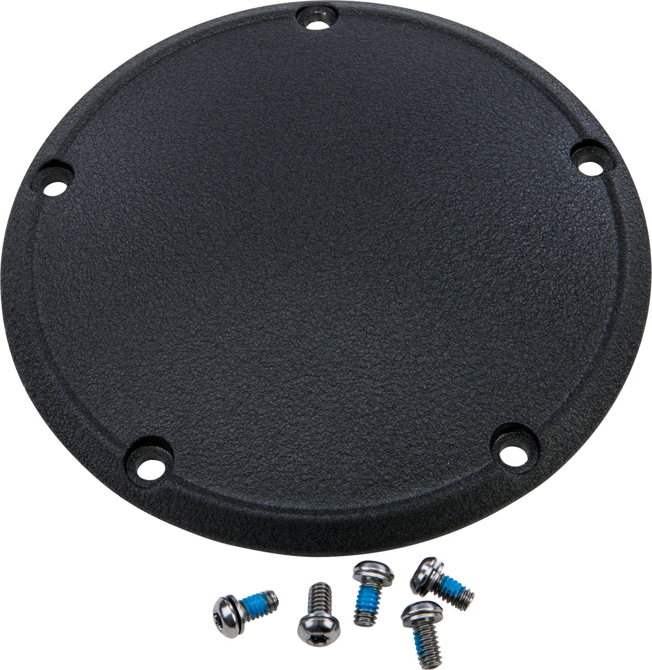 HARDDRIVE 5 Hole Derby Cover Wrinkle Blk Big Twin 99-16 302701