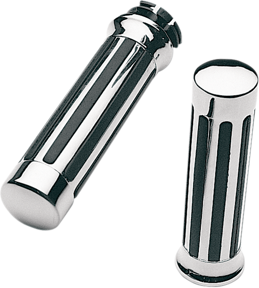 PRO-ONE PERF.MFG. Grips - Ribs - Honda - Chrome 870210