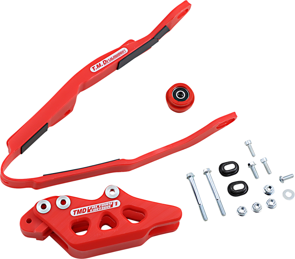 T.M. DESIGNWORKS Chain Guide/Slider - Honda - Red HCP-H03-RD