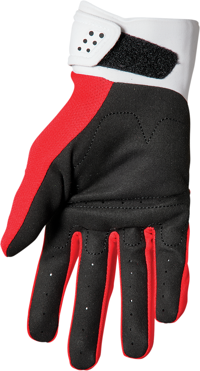 THOR Youth Spectrum Handschuhe - Rot/Weiß - Medium 3332-1610 