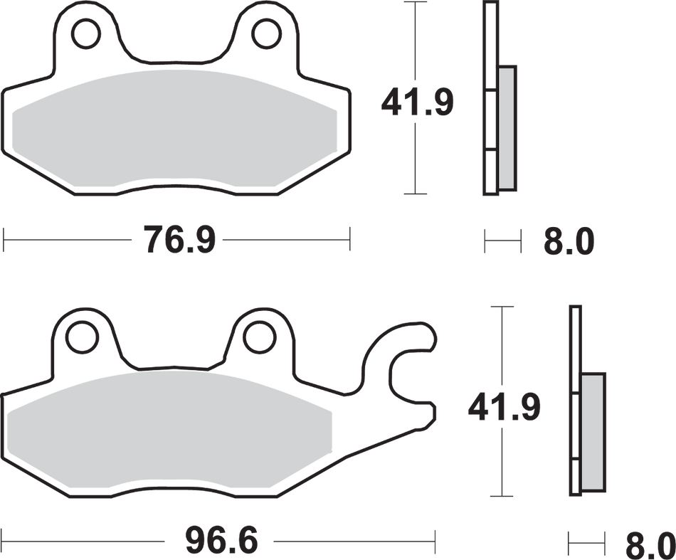 SBS HS Brake Pads - Ninja - 638HS 638HS