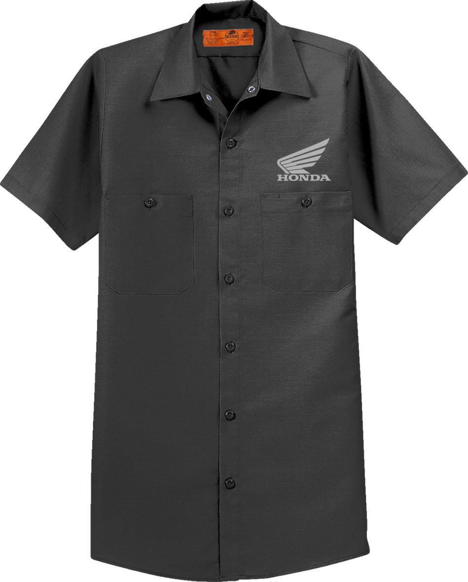 HONDA APPAREL Honda Work Shirt - Charcoal - Small NP21S-M3024-S