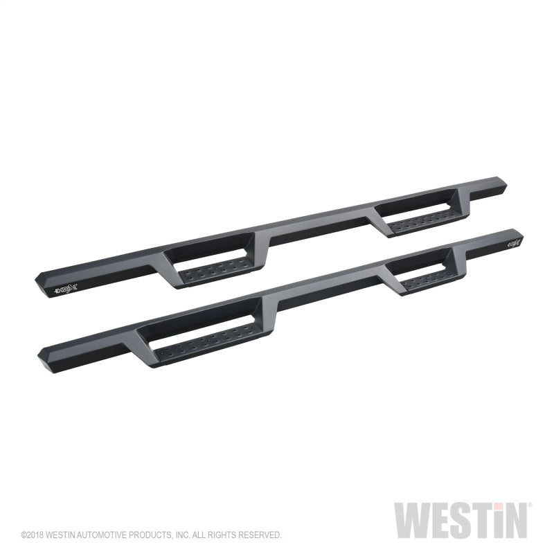 Westin 2019 Chevrolet Silverado / GMC Sierra 1500 Crew Cab Drop Nerf Step Bars - Textured Black 56-14135