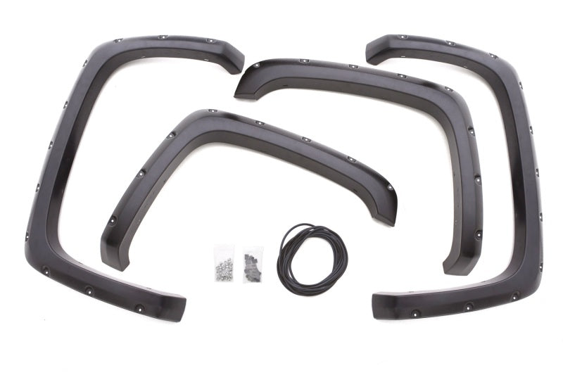 Lund 07-13 Chevy Silverado 1500 RX-Rivet Style Smooth Elite Series Fender Flares - Black (4 Pc.) RX106S