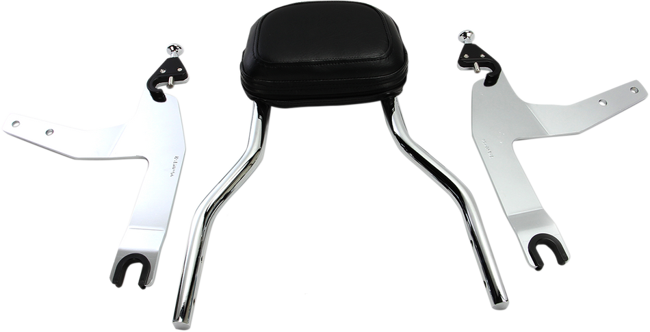 COBRA Backrest Kit - 14" - Chrome - Softail 602-2002