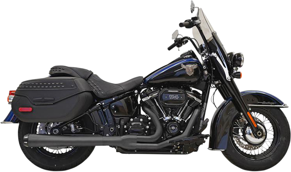 BASSANI XHAUST 2:1 Exhaust - Black 1S91RB