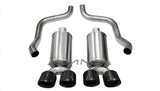 Corsa Black Xtreme Axle-Back Exhaust w/Dual Black 3.5in Tips 09-13 Chevrolet Corvette C6 6.2L V8 14470BLK