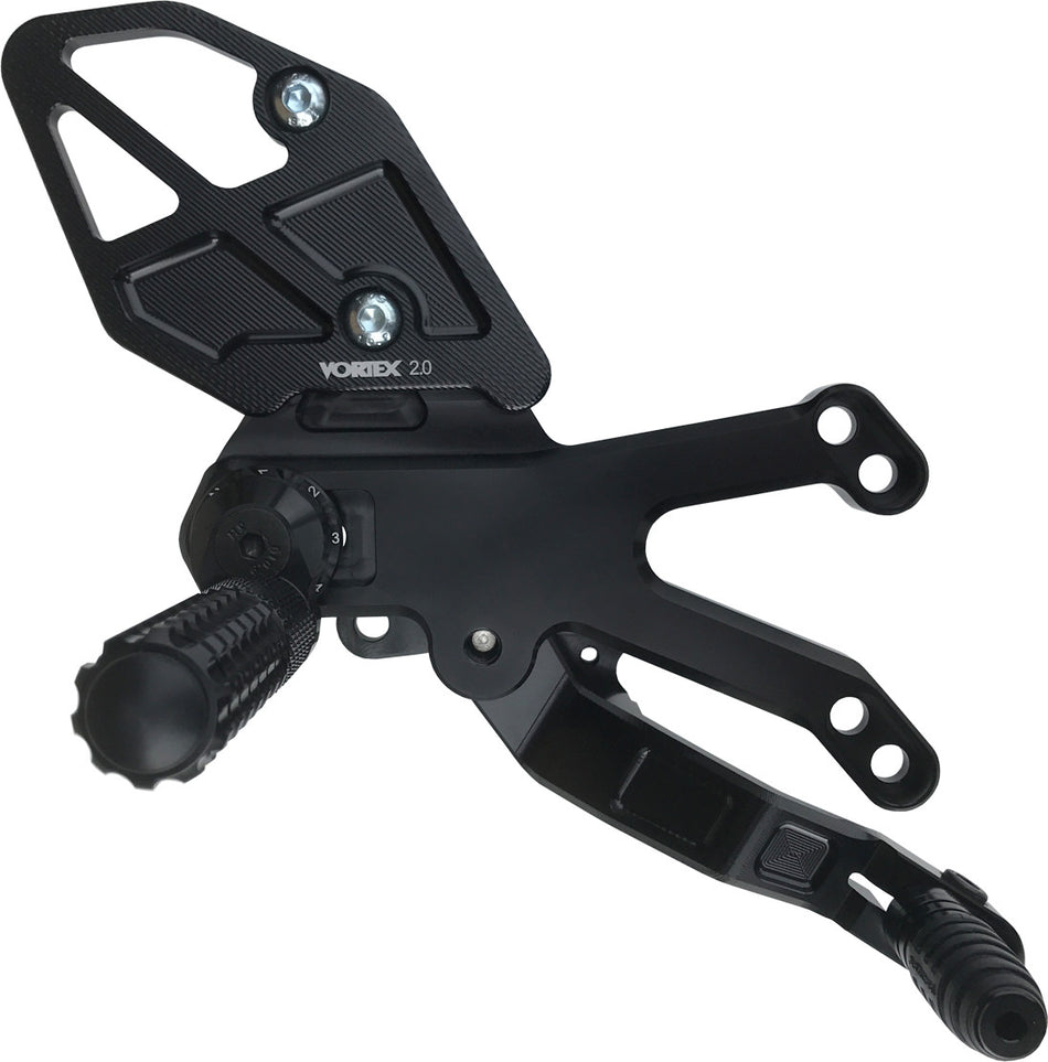 VORTEX Rear Set Complete Blk Yam RS628K