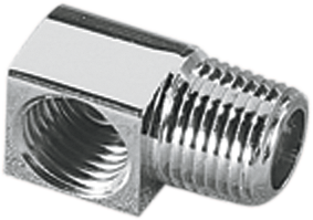 GARDNER-WESTCOTT Male Elbow - 3/16" x 1/8" - Chrome 7-49IE-3X2