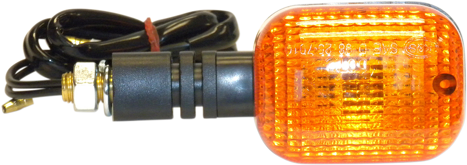 K&S TECHNOLOGIES Turn Signal - Black/Amber 25-7000