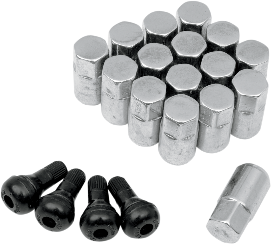 MOOSE UTILITY Lug Nut - 12 mm x 1.50 - Chrome - 16 Pack SP300MO207