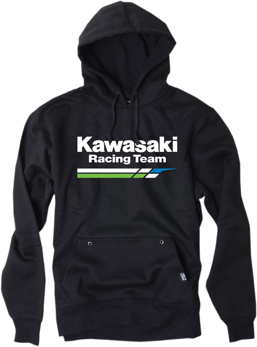 FACTORY EFFEX Kawasaki Racing Pullover Hoodie - Black - 2XL NO LARGE K LOGO 18-88128