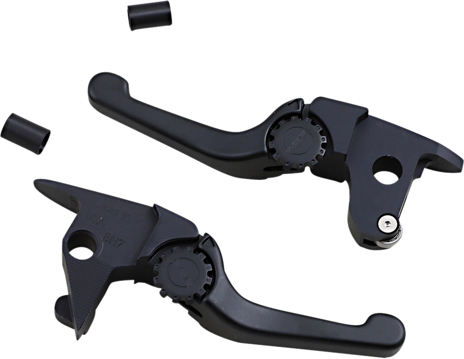 POWERSTANDS RACING Lever Set - Anthem - Shorty - Black 12-01664-22