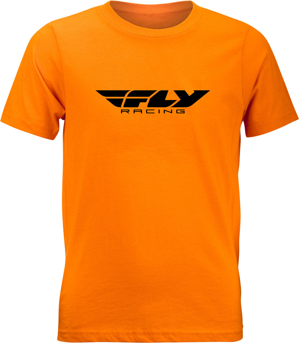 FLY RACING Youth Fly Corporate Tee Orange Ym 352-0665YM