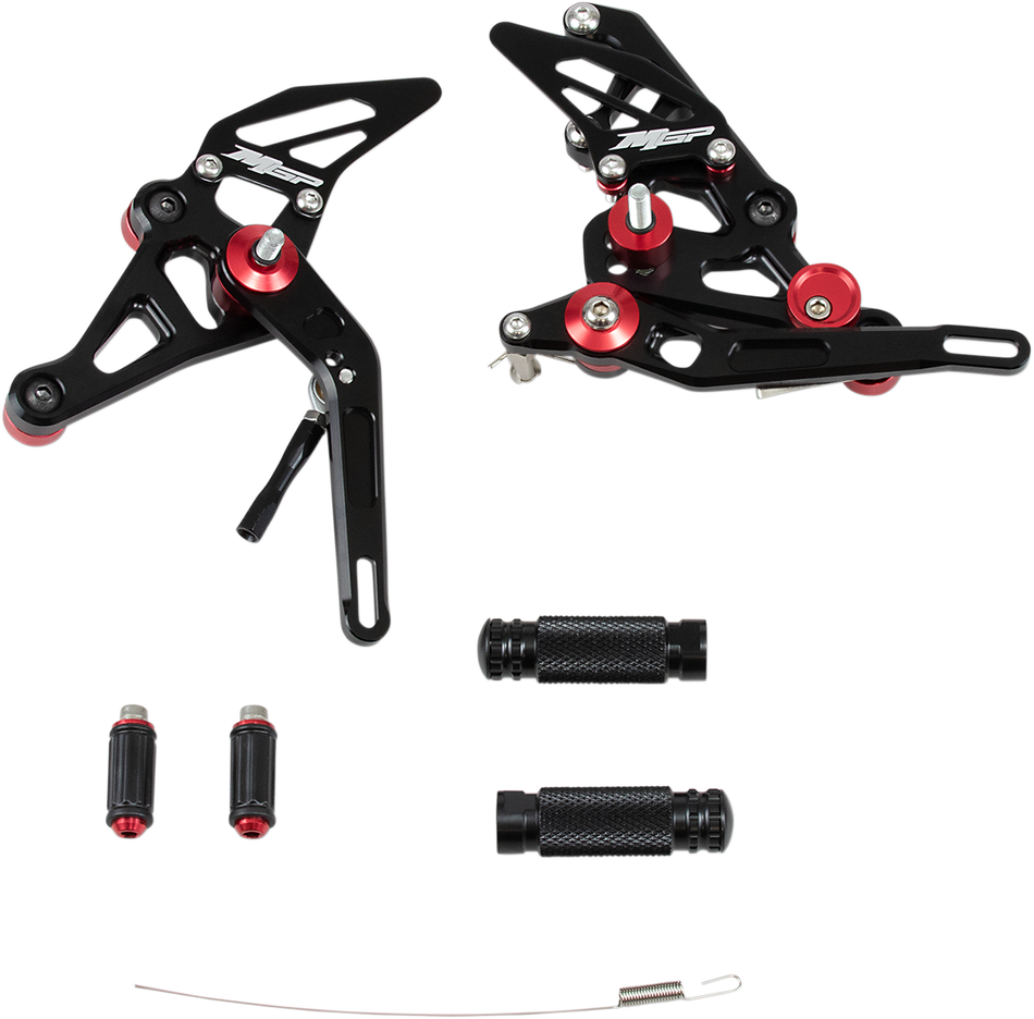 MGP MGP Rearset - Black - Yamaha 81401-2500