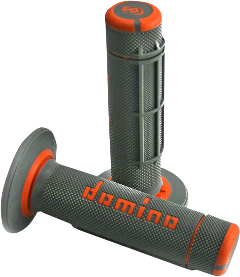 DOMINO Grips - Dually - Half Waffle - Gray/Orange A02041C4552