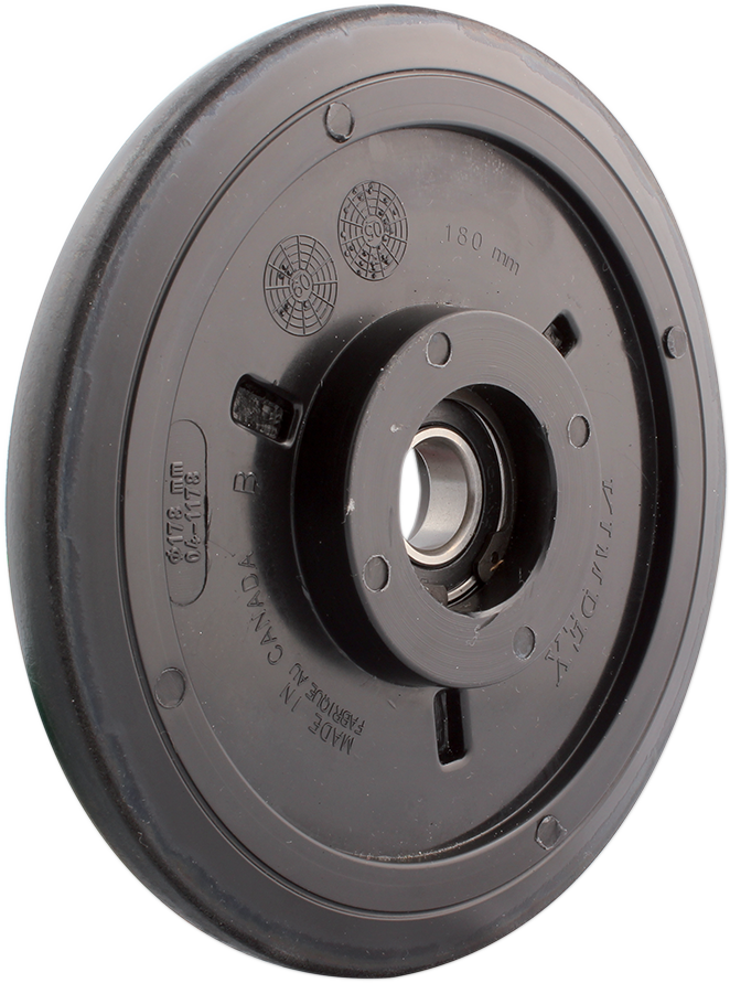 KIMPEX Idler Wheel with Bearing 6004-2RS - Black - Group 13 - 178 mm OD x 20 mm ID 298961