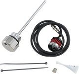 FEULING OIL PUMP CORP. Belüfteter Ölmessstab - Poliert - Touring 3087 