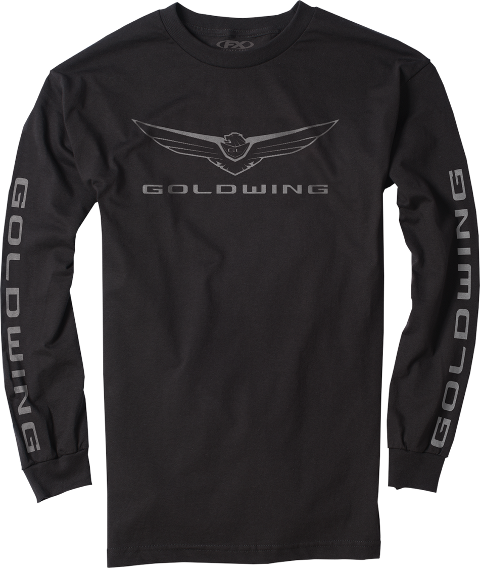 FACTORY EFFEX Goldwing Icon Long-Sleeve T-Shirt - Black - Large 25-87834