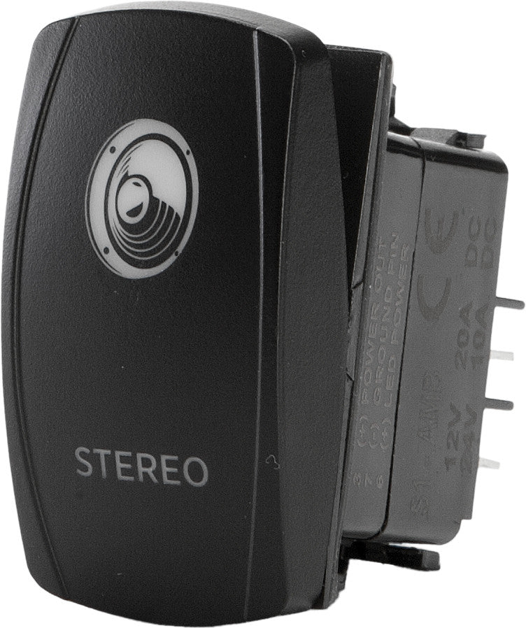 FLIP Stereo Accessory Switch Pro Series Backlit SC1-AMB-A32