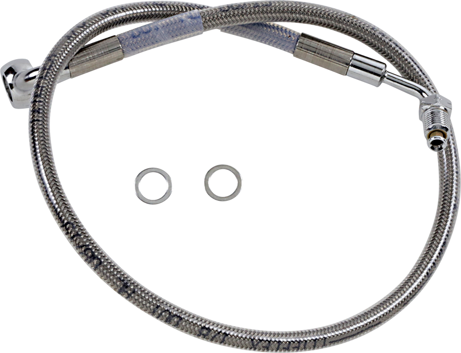 DRAG SPECIALTIES Brake Line - +2" - Stainless Steel - '18-'21 Softail 618601-2